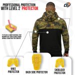 Kevlar Reinforced Motorcycle Hoodie CE Level 2 Armored Riding Hoodie Carnac Bikers Camo Pullover - Image 6