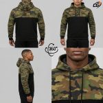 Kevlar Reinforced Motorcycle Hoodie CE Level 2 Armored Riding Hoodie Carnac Bikers Camo Pullover - Image 3