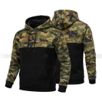 Unisex Kevlar-Lined Military Camo Motorcycle Hoodie with CE Level 2 Armour