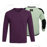 Full Sleeves Kevlar Lined Motorbike T-Shirt with CE Level 1 Armour