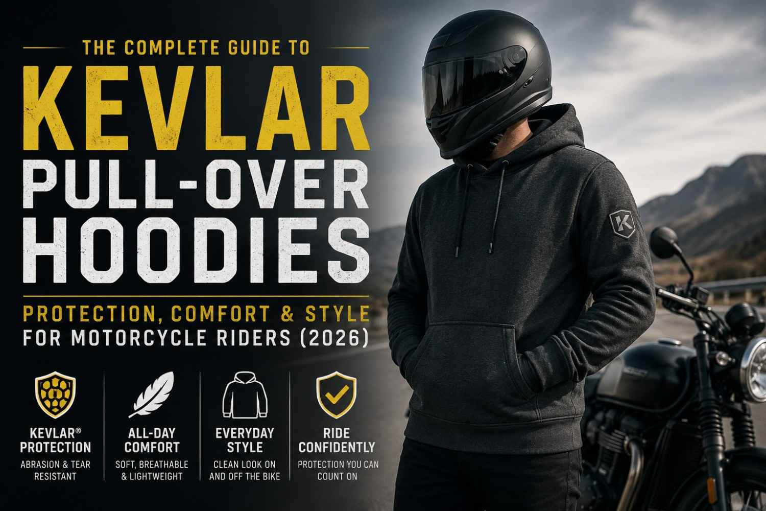 The Complete Guide to Kevlar Pull-Over Hoodies Protection, Comfort & Style for Motorcycle Riders (2026)