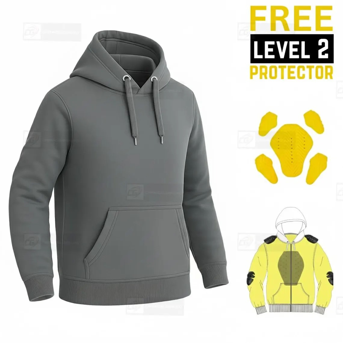 Best-Kevlar-Lined-Pull-Over-Motorcycle-Hoodie-in-Mate-Black Kevlar Lined Pull-Over Motorcycle Hoodie in Matte Black