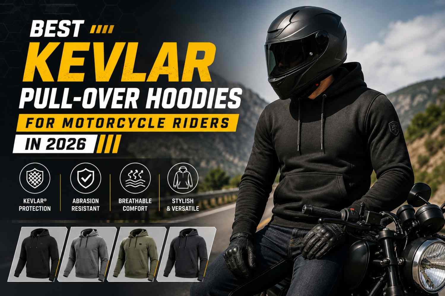 Best Kevlar Pull-Over Hoodies for Motorcycle Riders in 2026