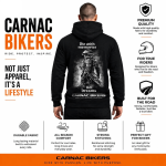 Kevlar-Lined Motorcycle Hoodie in Black - Riding Gear with Free CE Level 2 Protectors