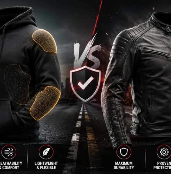 Kevlar Pull-Over Hoodie vs Motorcycle Leather Jacket Which Offers Better Protection