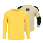 Kevlar-Lined Motorcyle T-Shirt in Butter Yellow with CE Level 1 Protection