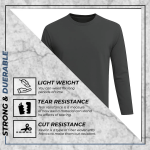 Kevlar-Lined Motorcyle T-Shirt in Charcol Gray