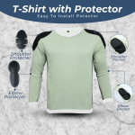 Kevlar-Lined Motorcyle T-Shirt in Charcol Gray